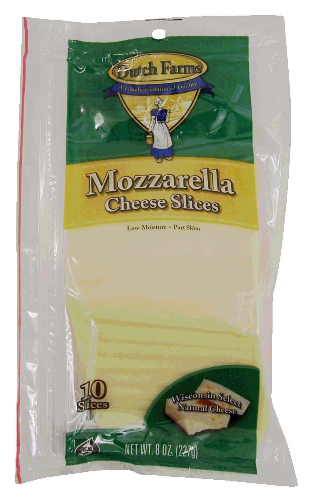 Dutch Farms  mozzarella cheese slices, 10-count Full-Size Picture